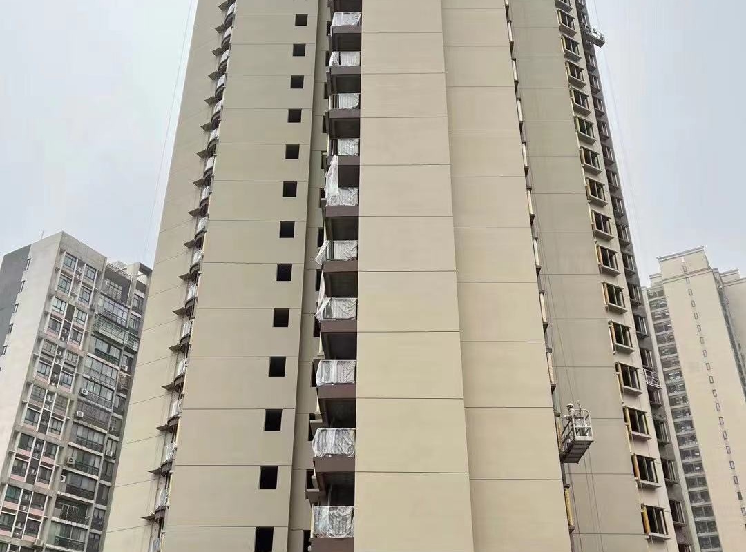 湖南雨環(huán)苑續(xù)建項(xiàng)目選用金洋外墻真石漆